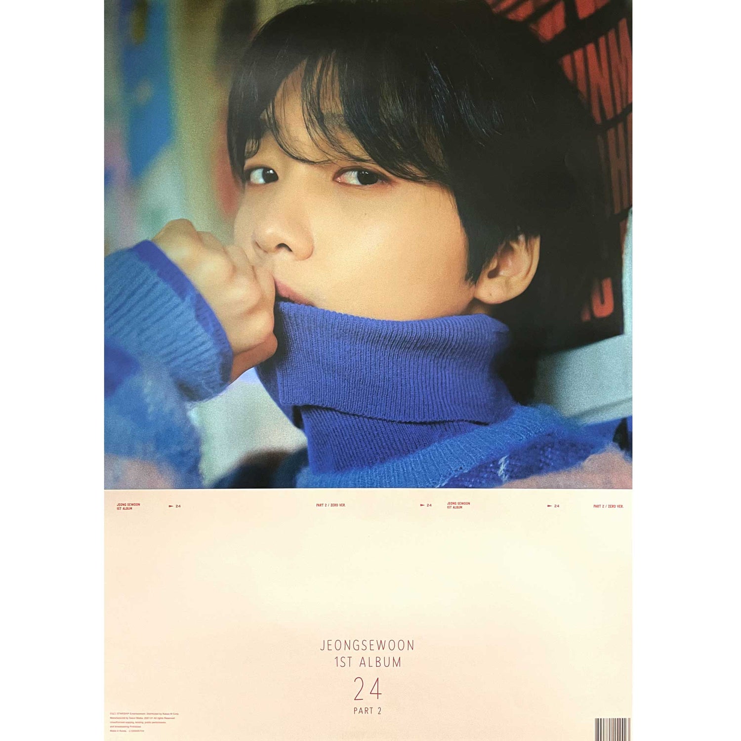 정세운 | JEONG SEWOON | 1ST ALBUM PART 2 [ 24 ] | (ZERO VER.) POSTER ONLY