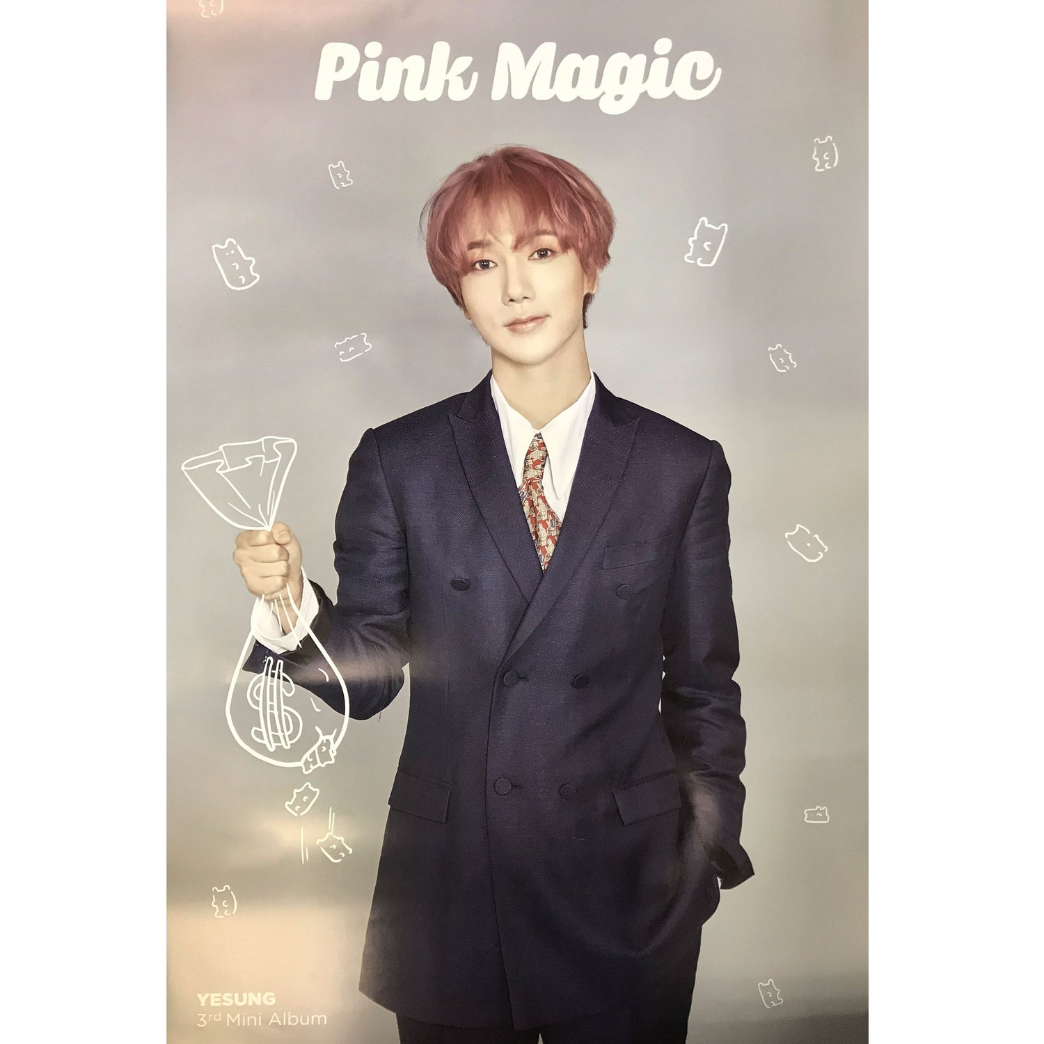 예성 | YESUNG | 3RD MINI ALBUM [ PINK MAGIC ] | (GRAY VER.) POSTER ONLY