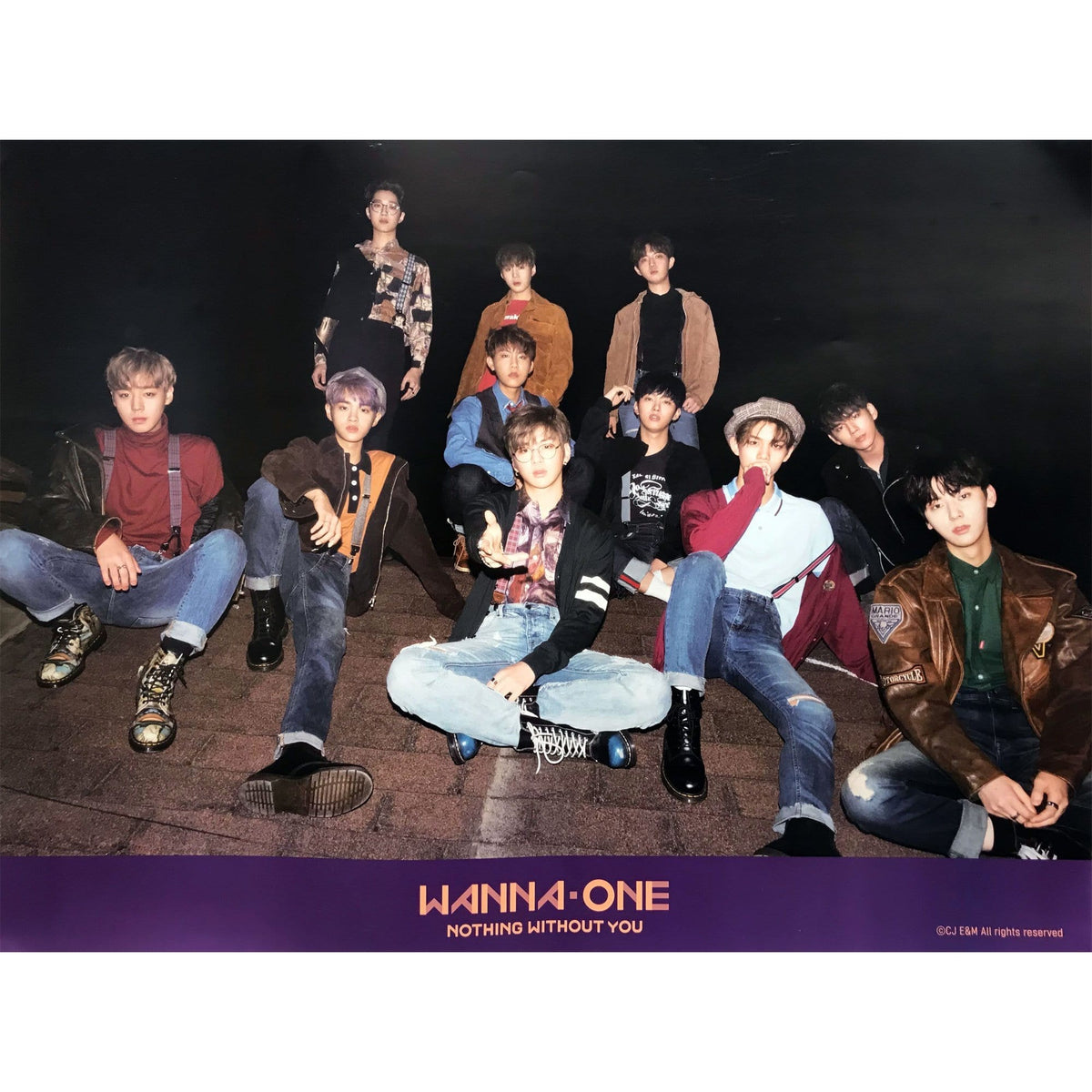 MUSIC PLAZA Poster A version Wanna one | 워너원 | Nothing without you | POSTER