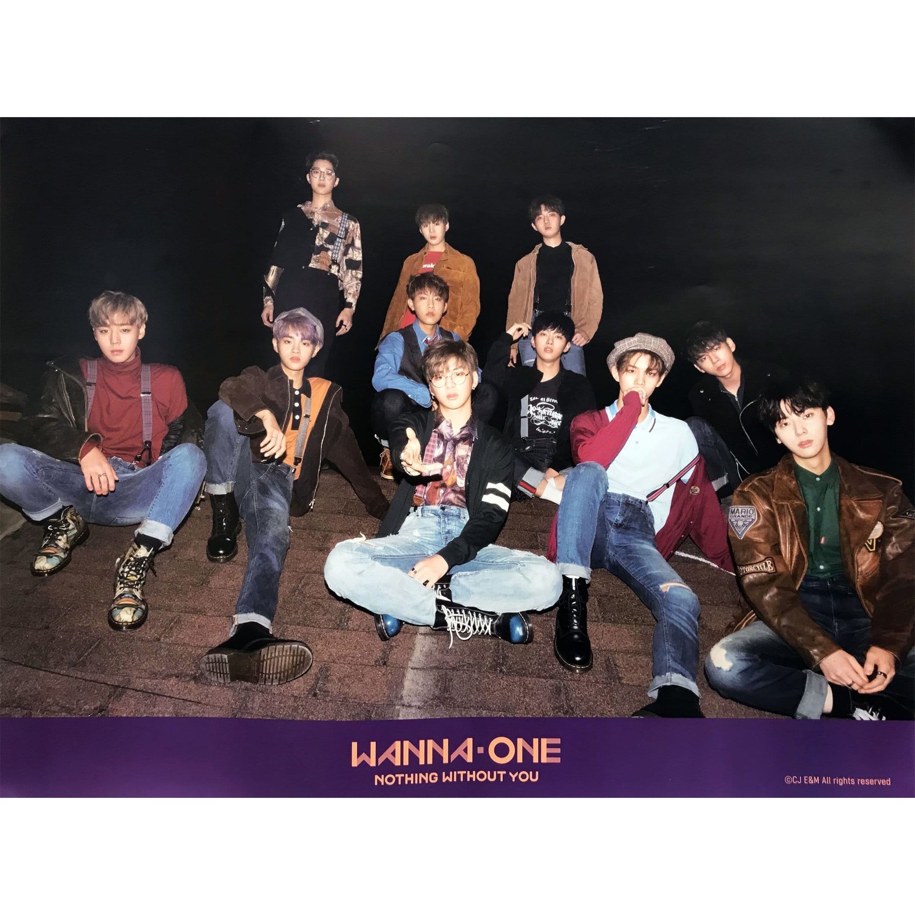 MUSIC PLAZA Poster A version Wanna one | 워너원 | Nothing without you | POSTER