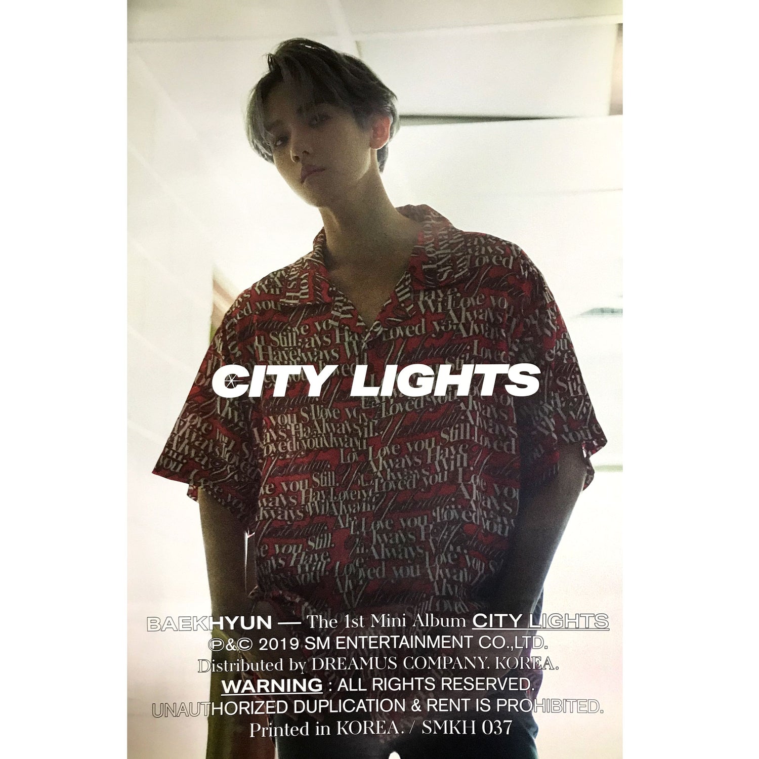 BAEKHYUN | CITY LIGHTS | 1st mini album (KIHNO version) | POSTER ONLY