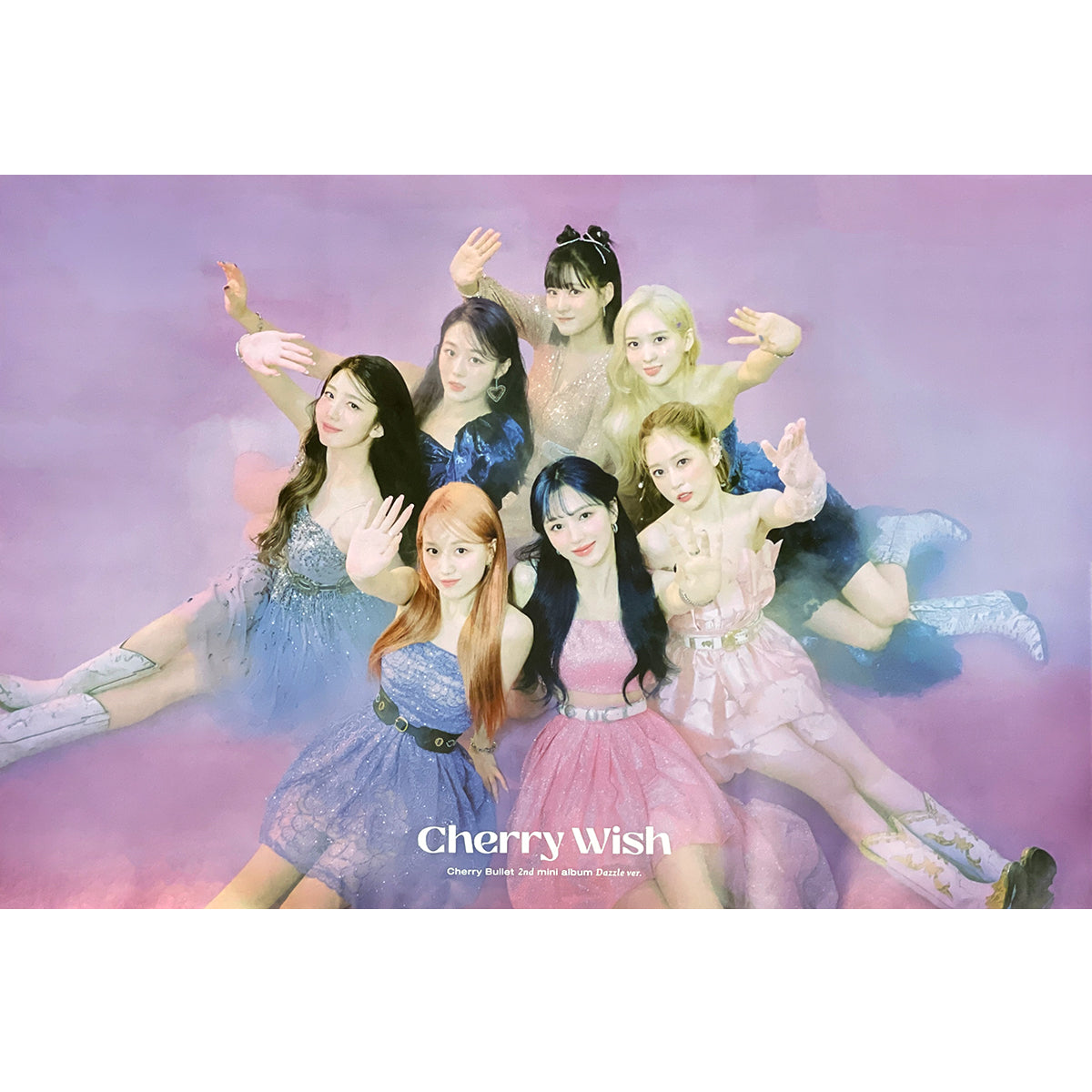 체리블렛 | CHERRY BULLET | 2ND MINI ALBUM [ CHERRY WISH ] | (DAZZLE VER.) POSTER ONLY