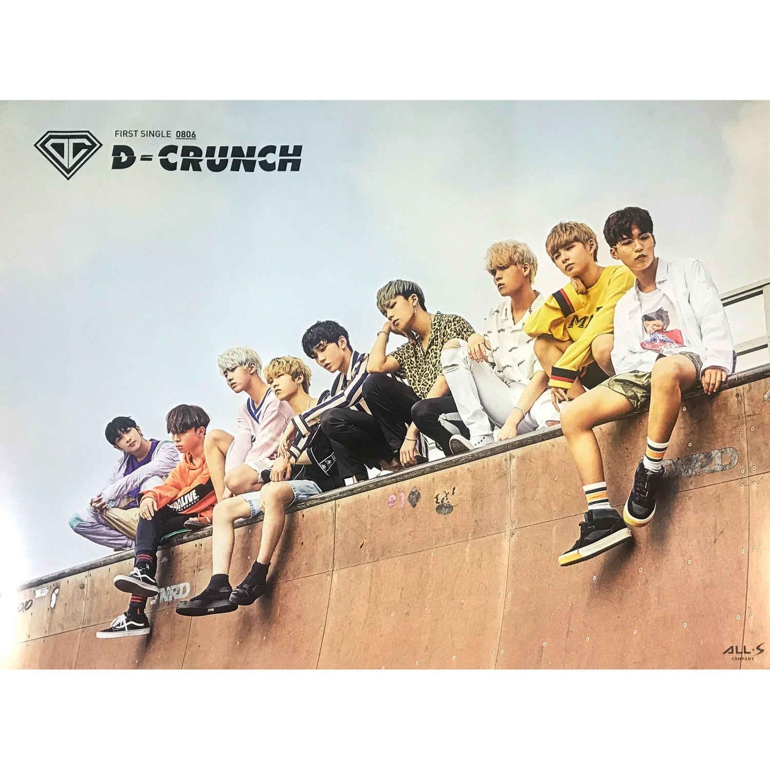 디크런치 | D-CRUNCH | 1ST SINGLE ALBUM [ 0806 ] | (VERSION 1) POSTER ONLY