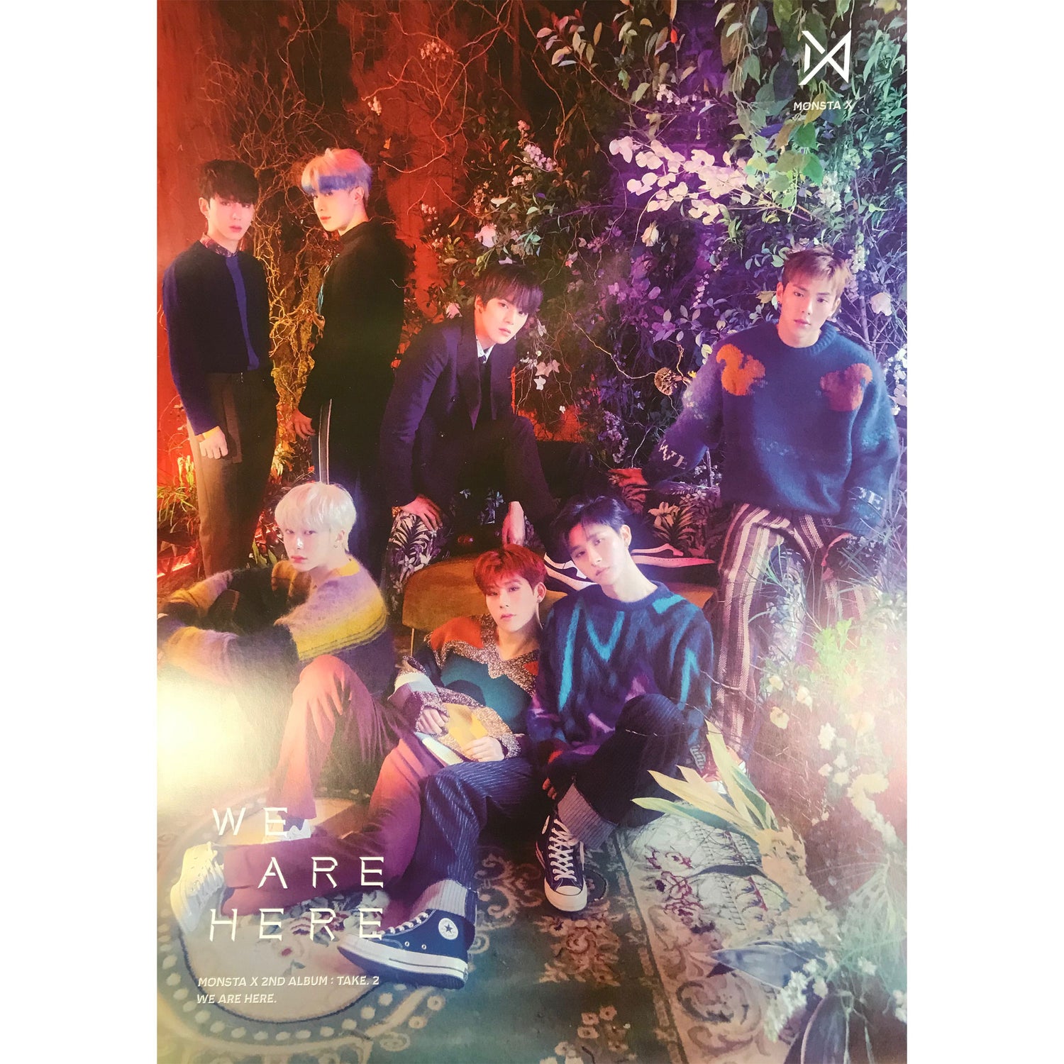 몬스타 엑스 | MONSTA X | 2ND ALBUM [ TAKE 2. WE ARE HERE ] | POSTER ONLY