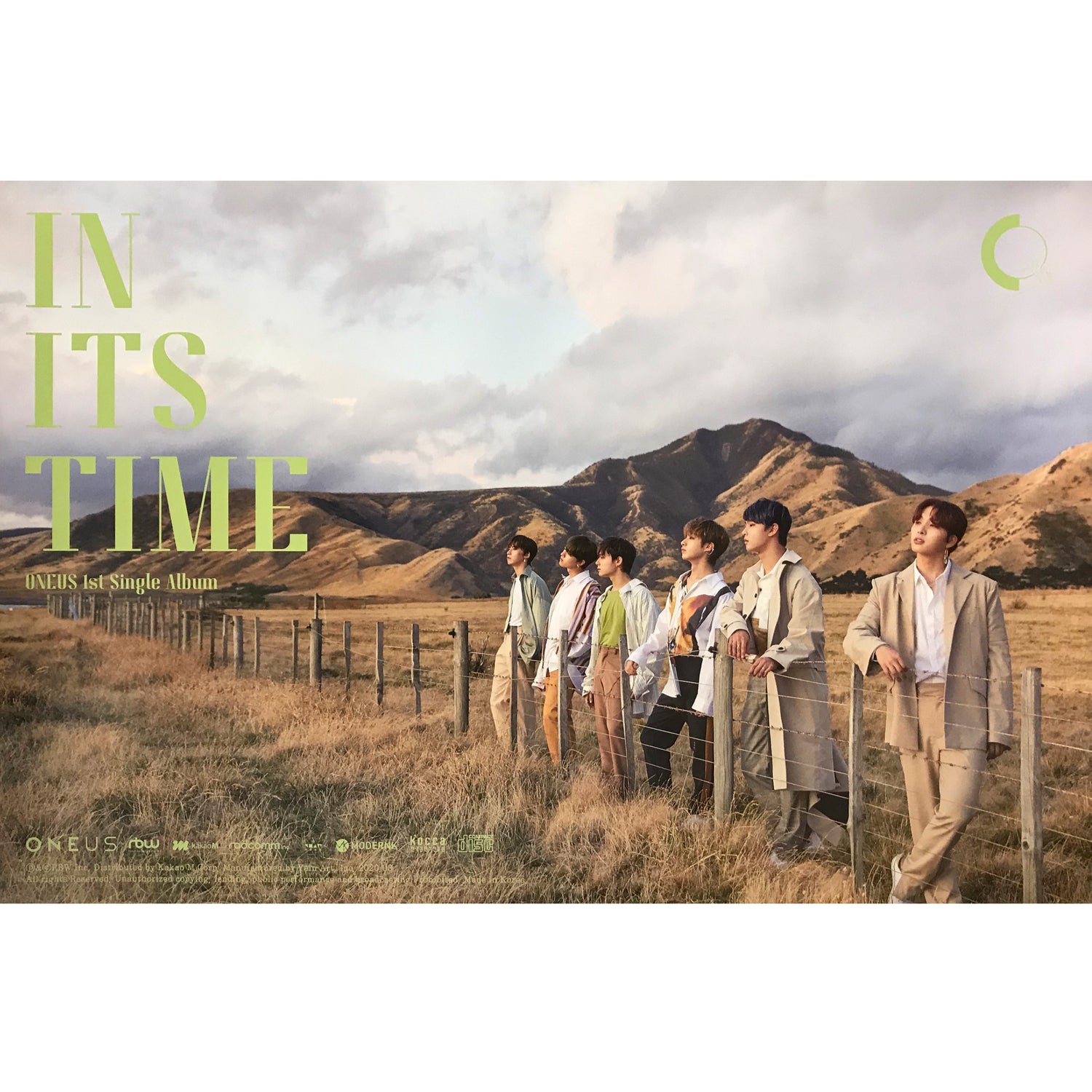 원어스 | ONEUS | 1ST SINGLE ALBUM [ IN ITS TIME ] | POSTER ONLY