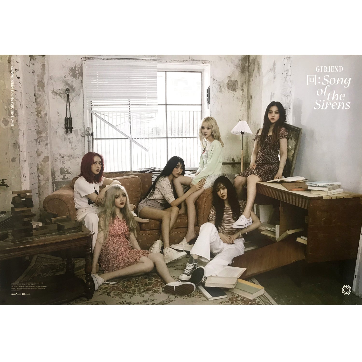 여자친구 | GFRIEND | 9TH MINI ALBUM [ 回:SONG OF THE SIRENS ] | (BROKEN ROOM VER.) POSTER ONLY