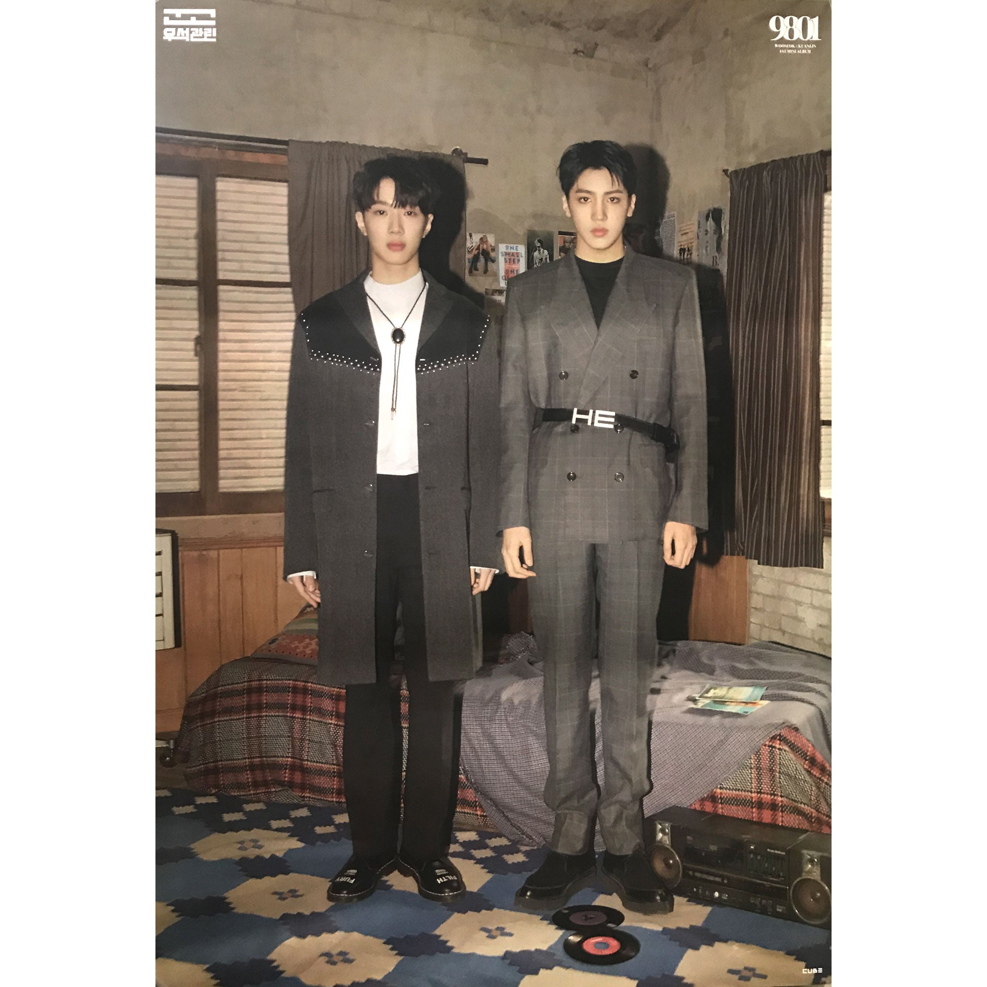 우석x관린 | WOOSEOK & KUALIN | 1ST MINI ALBUM [ 9801 ] | POSTER