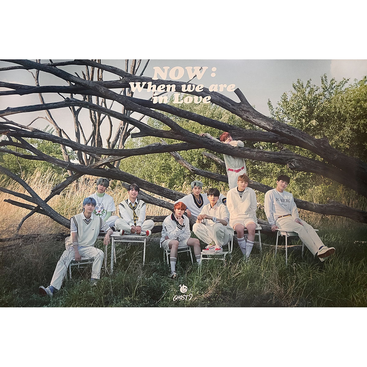 고스트나인 | GHOST9 | 4TH MINI ALBUM [ NOW: WHEN WE ARE IN LOVE ] | POSTER ONLY