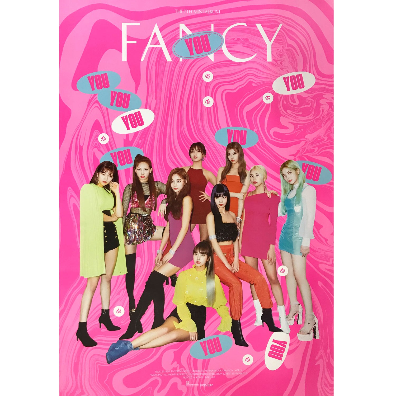 Twice | 트와이스 | FANCY YOU | 7th mini album | (version 1) POSTER ONLY