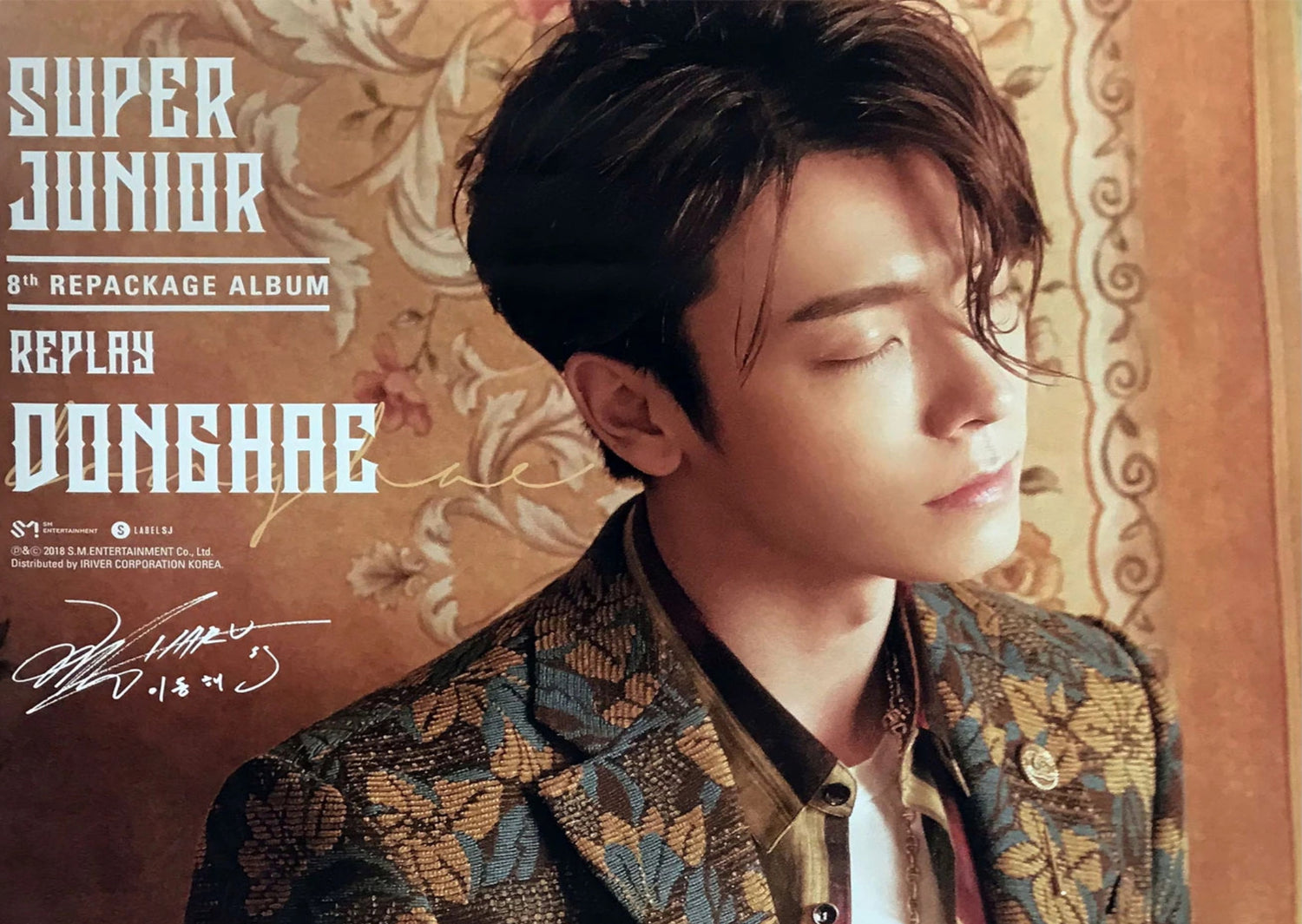 슈퍼주니어 | SUPER JUNIOR | 8TH ALBUM REPACKAGE [ REPLAY ] | (DONGHAE VER.) POSTER ONLY