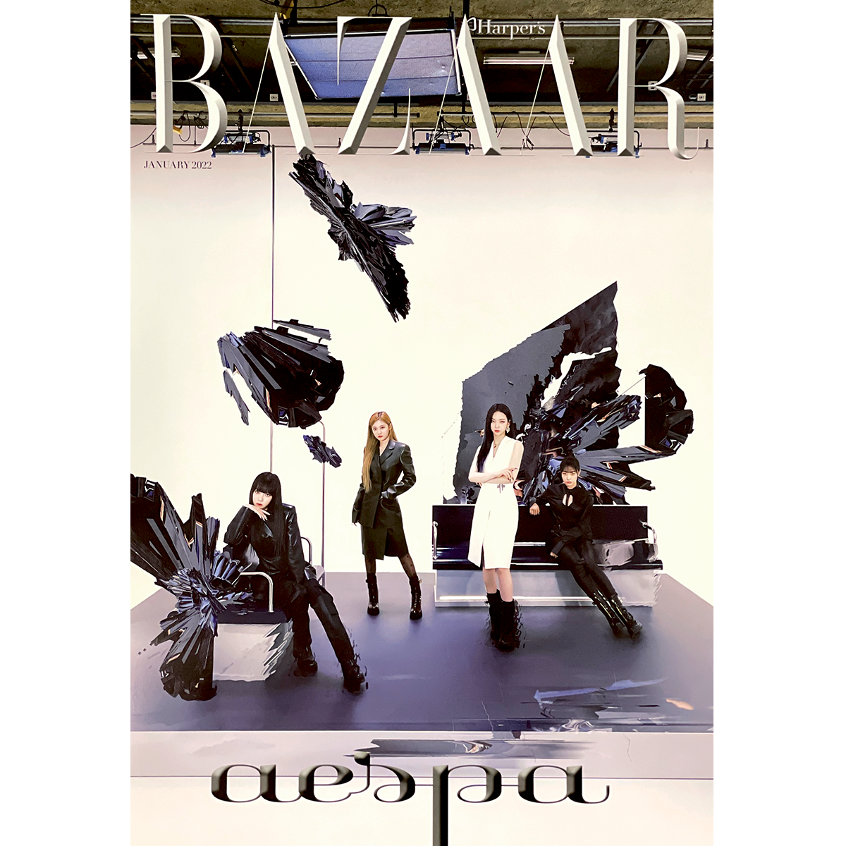 바자코리아 | HARPER'S BAZAAR | [ AESPA ] COVER | 2022-1 | (GROUP VER. B) POSTER ONLY