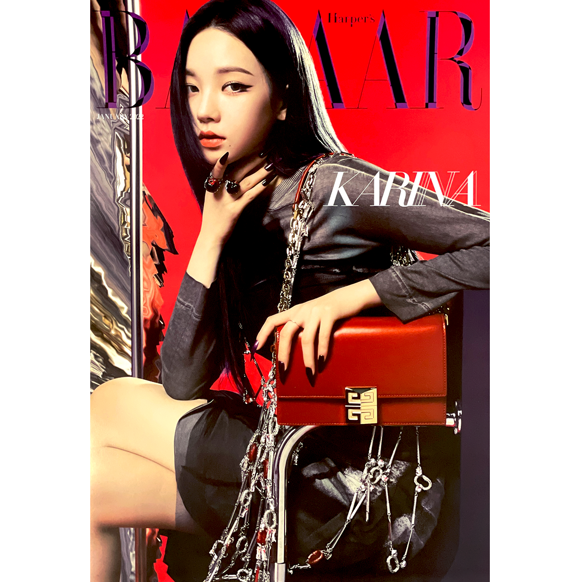 바자코리아 | HARPER'S BAZAAR | [ AESPA ] COVER | 2022-1 | (KARINA) POSTER ONLY