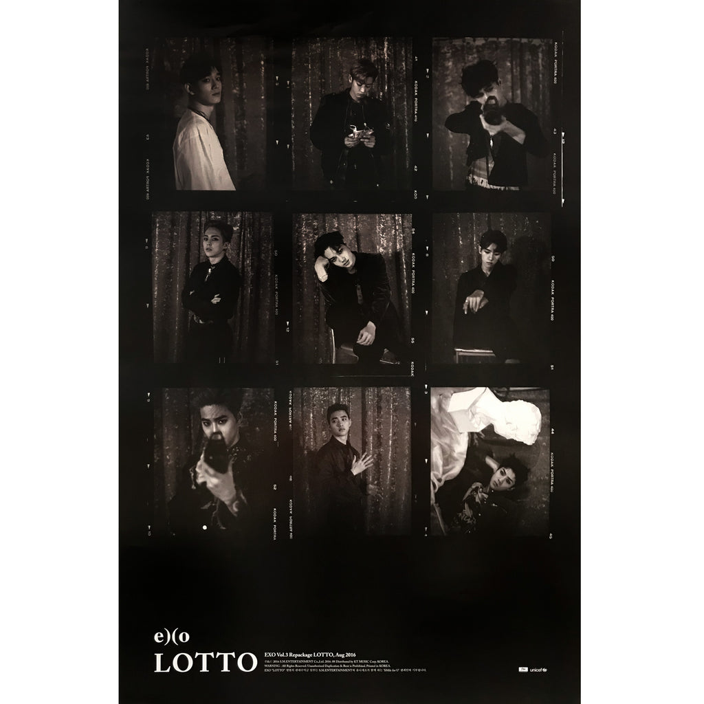 엑소 | EXO | 3RD ALBUM REPACKAGE [ LOTTO ] | (A VER.) POSTER ONLY