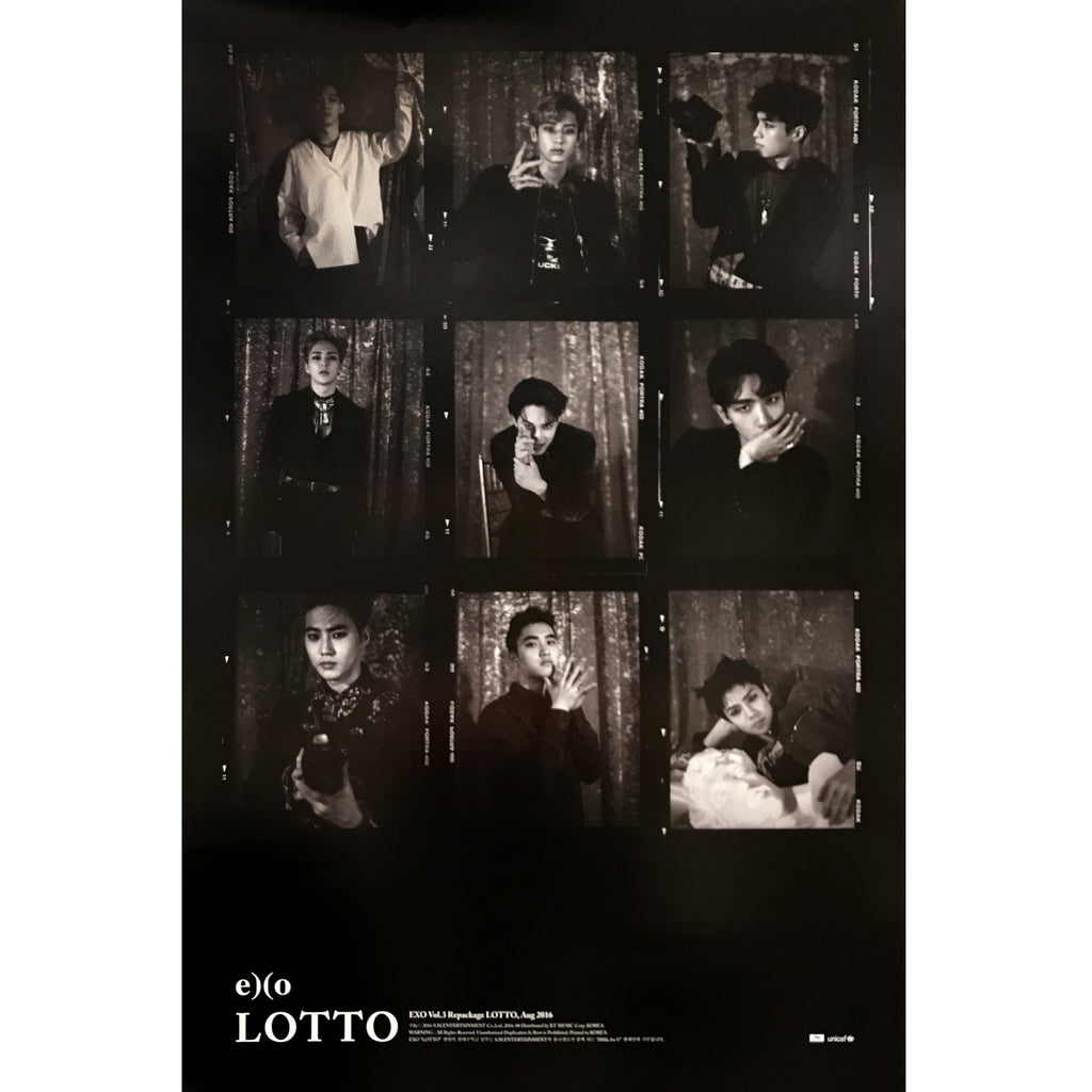 엑소 | EXO | 3RD ALBUM REPACKAGE [ LOTTO ] | (B VER.) POSTER ONLY