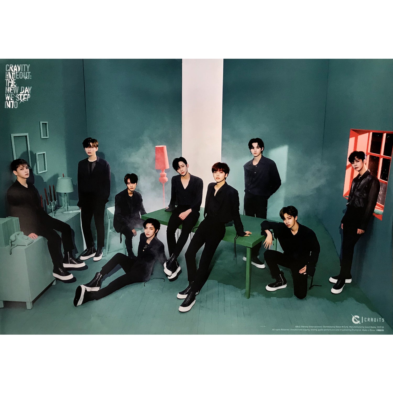 크래비티 | CRAVITY | 2ND MINI ALBUM [ SEASON 2. HIDEOUT: THE NEW DAY WE STEP INTO ] | (VERSION 1) POSTER ONLY