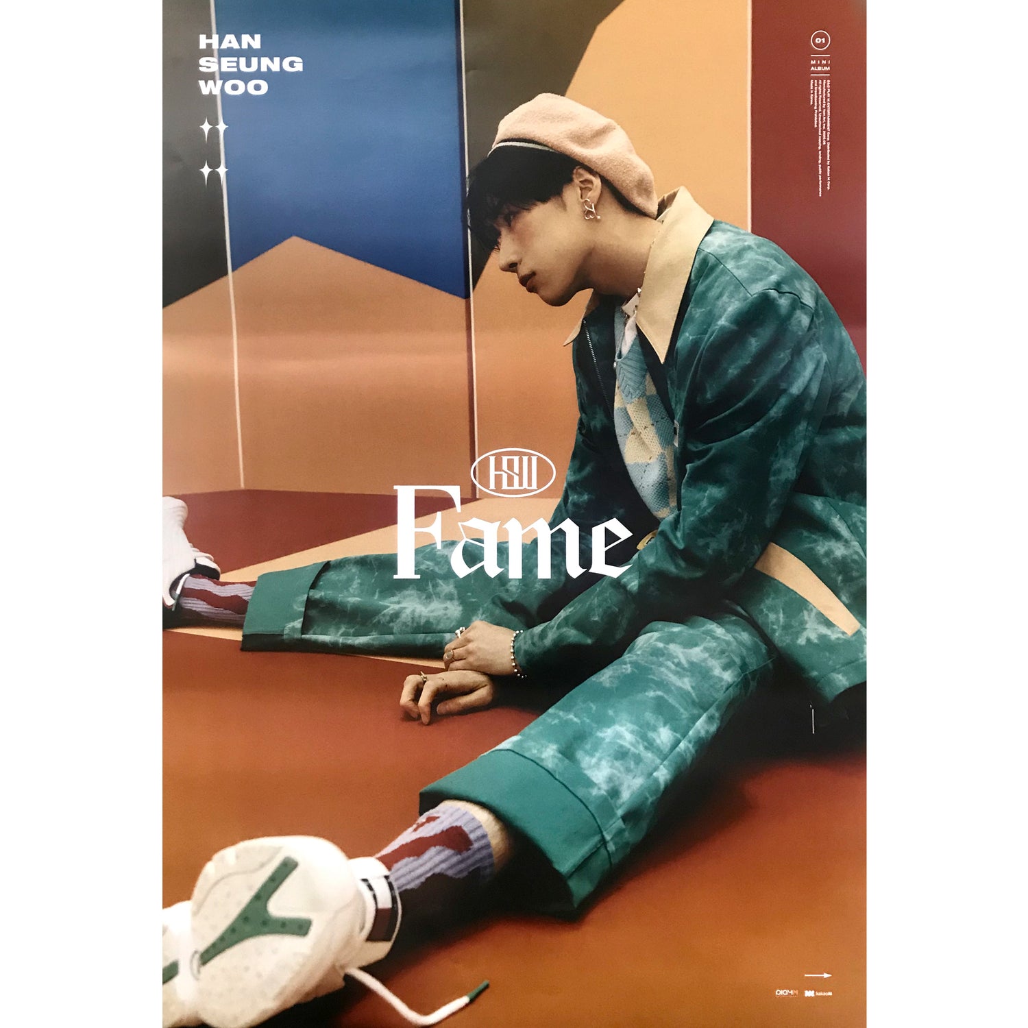 한승우 | HAN SEUNGWOO | 1ST MINI ALBUM [ FAME ] | (HAN VER.) POSTER ONLY