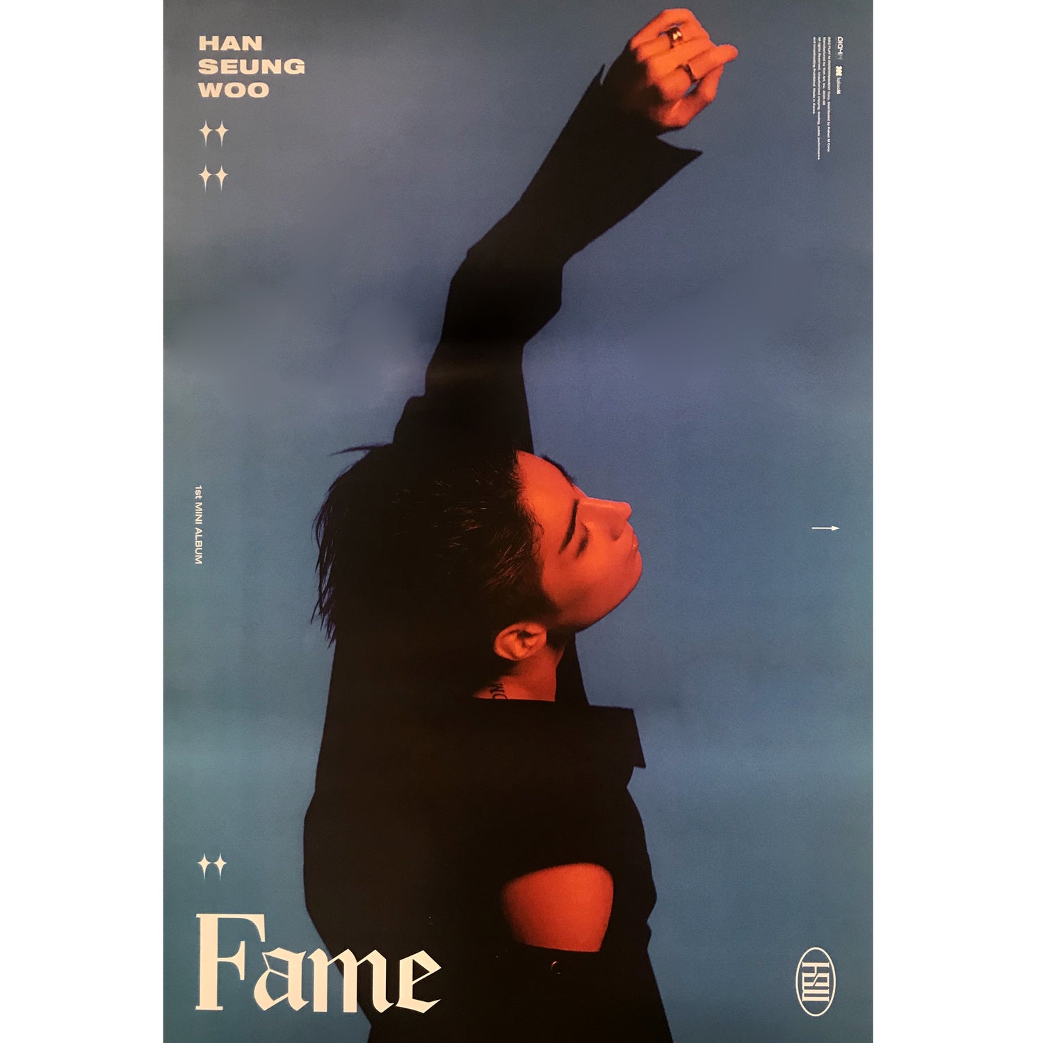 한승우 | HAN SEUNGWOO | 1ST MINI ALBUM [ FAME ] | (WOO VER.) POSTER ONLY