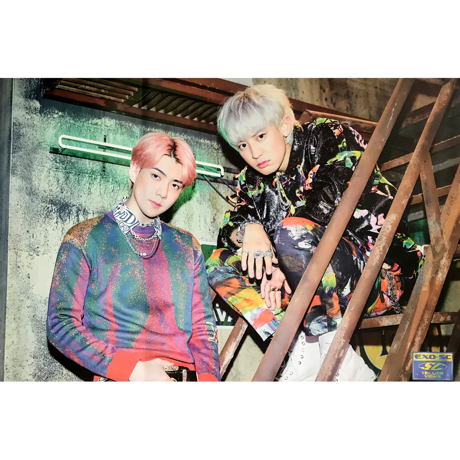 세훈 & 찬열 | EXO-SC | 1ST ALBUM [ 1 BILLION VIEWS ] | (KIHNO - PARADISE VER.) POSTER ONLY