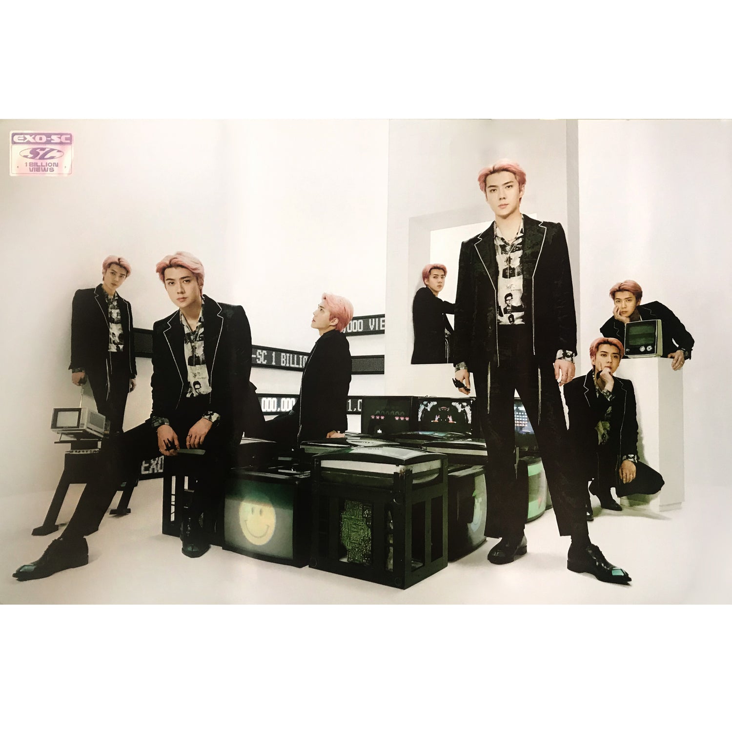 세훈 & 찬열 | EXO-SC | 1ST ALBUM [ 1 BILLION VIEWS ] | (KIHNO - OCEAN VIEW VER.) POSTER ONLY