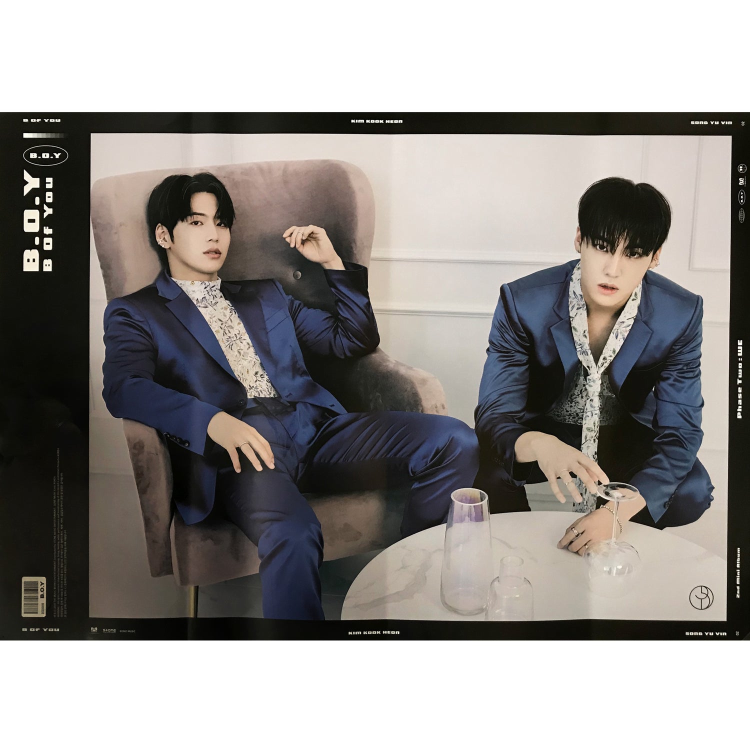 비오브유 | B.O.Y | 2ND MINI ALBUM [ PHASE TWO: WE ] | (SYNERGY VER.) POSTER ONLY