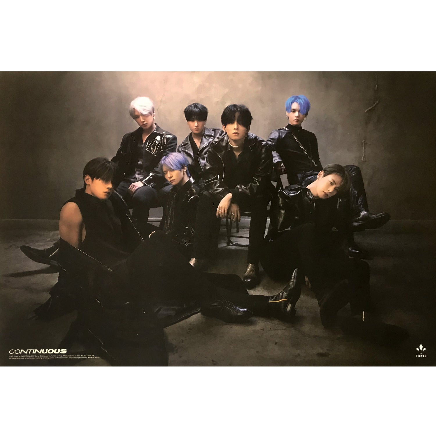 빅톤 | VICTON | 6TH MINI ALBUM [ CONTINUOUS ] | (DARK VER.) POSTER ONLY