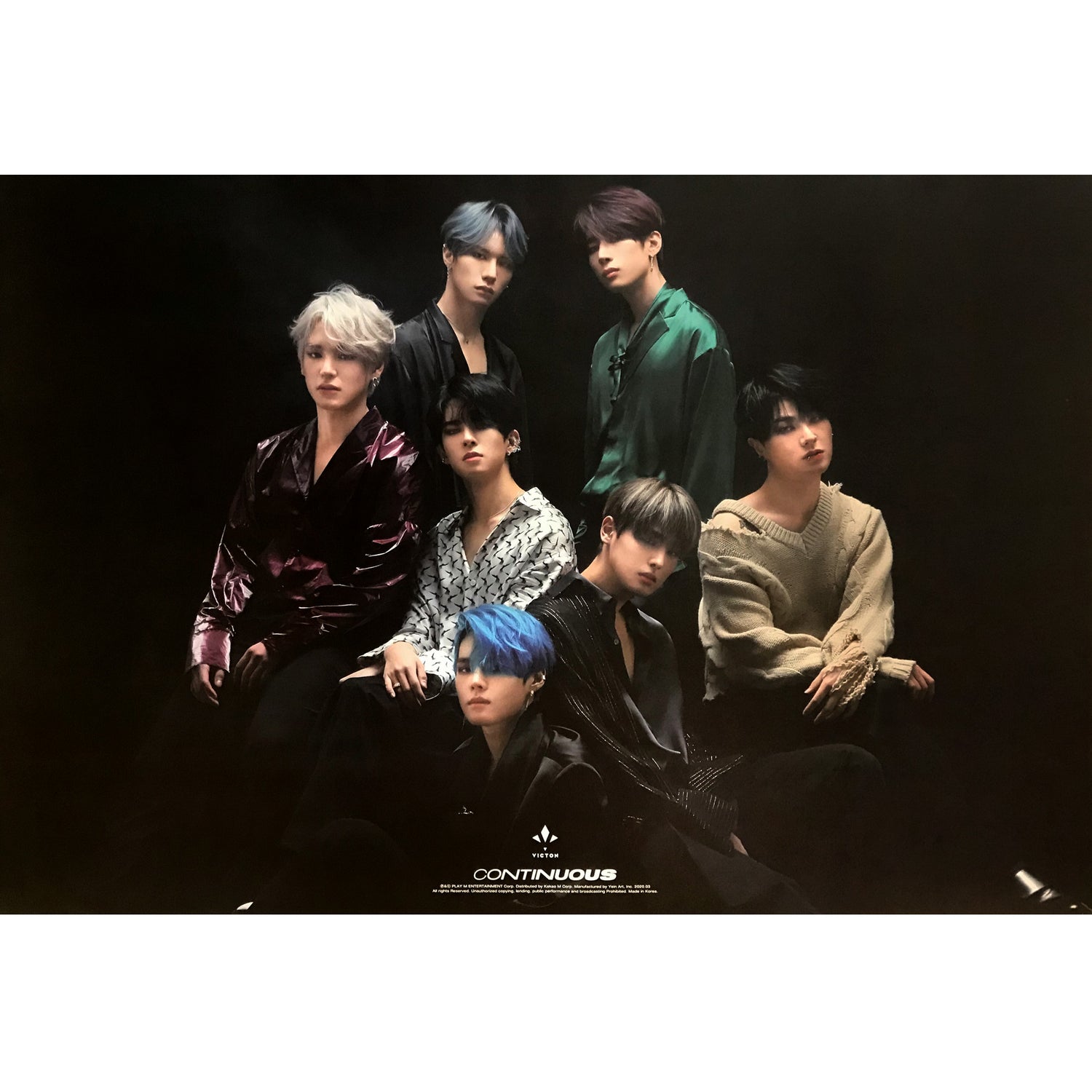 빅톤 | VICTON | 6TH MINI ALBUM [ CONTINUOUS ] | (BLUE VER.) POSTER ONLY