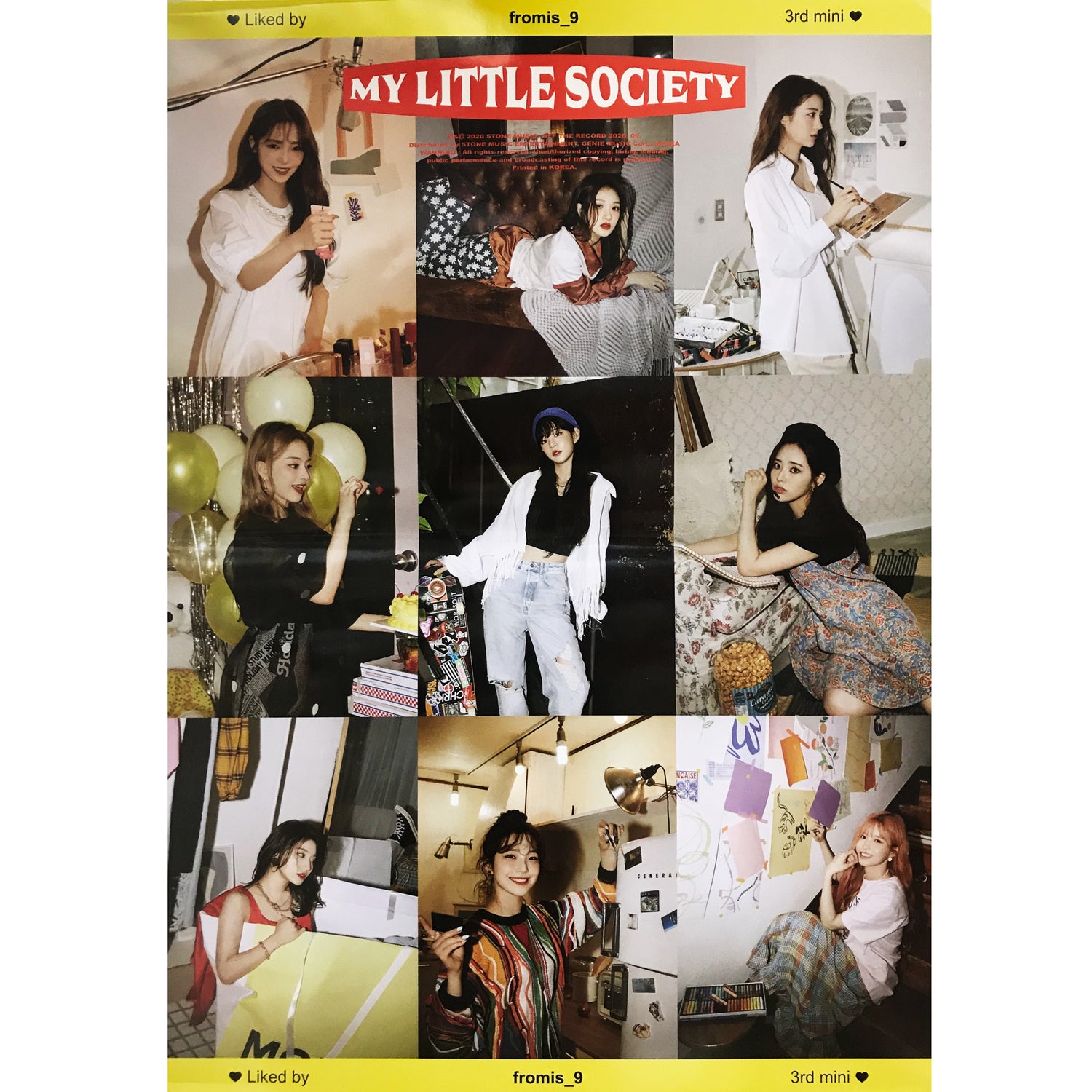 프로미스나인 | FROMIS_9 | 3RD MINI ALBUM [ MY LITTLE SOCIETY ] | (MY ACCOUNT VER.) POSTER ONLY