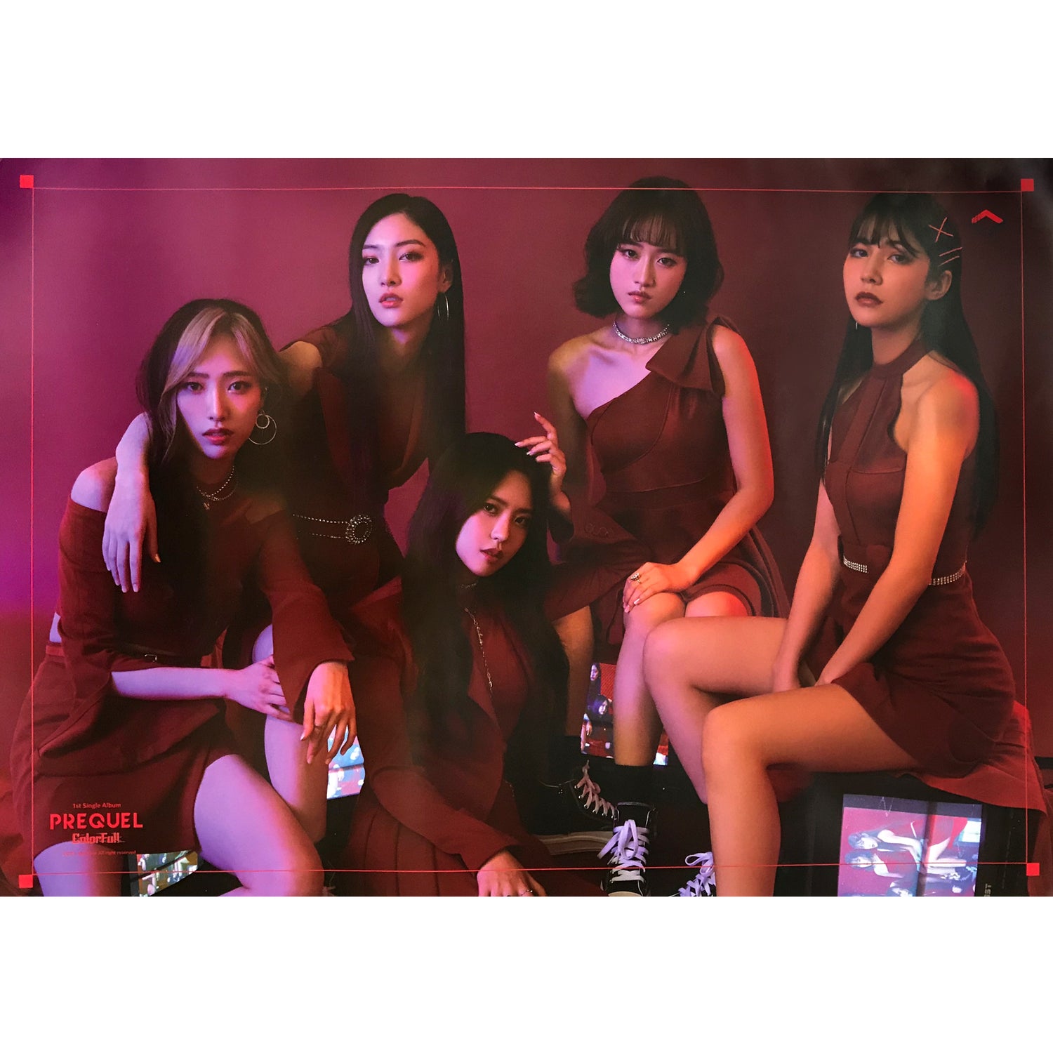 레드스퀘어 | REDSQUARE | 1ST SINGLE ALBUM [ PREQUEL ] | (RED VER.) POSTER ONLY