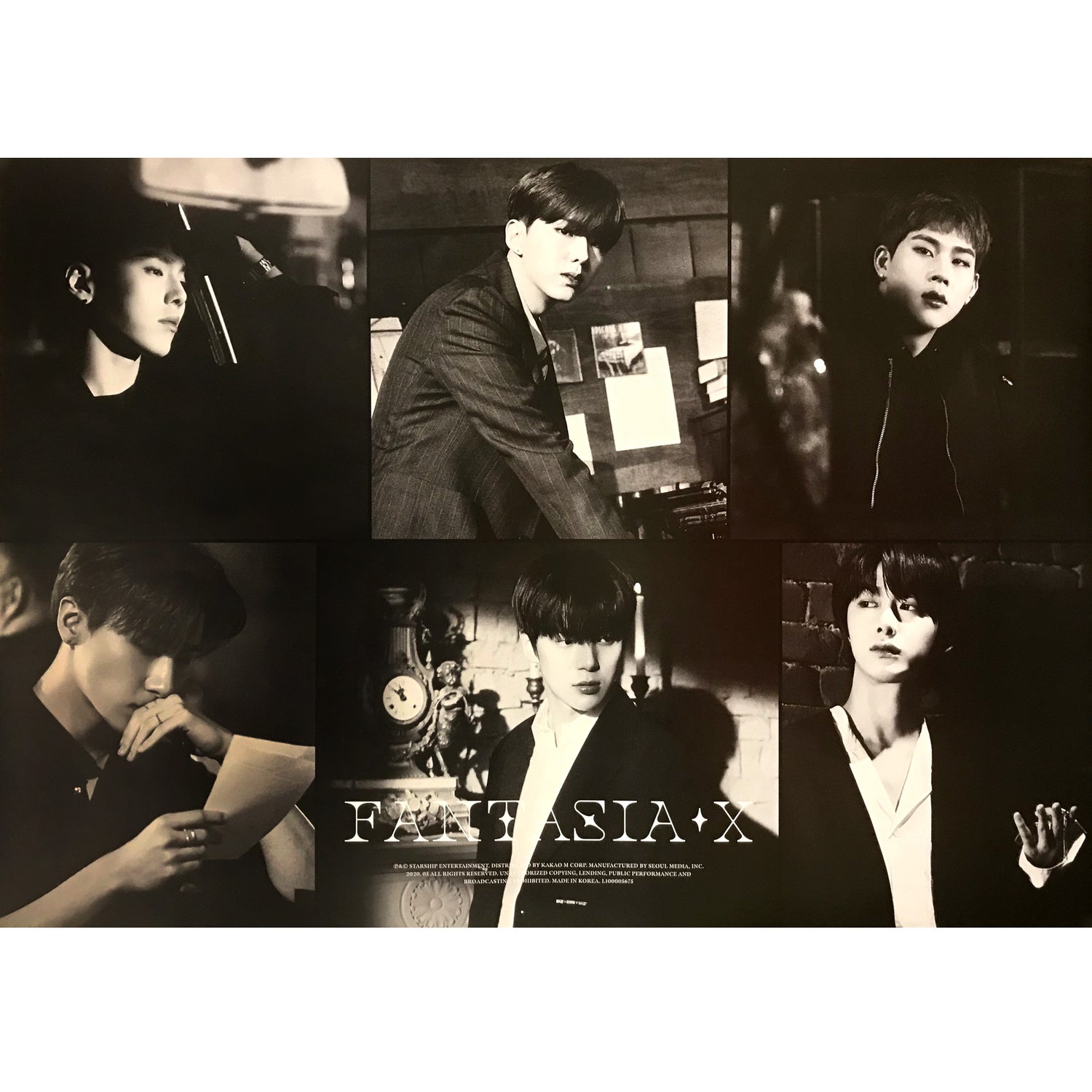 몬스타엑스 | MONSTA X | 8TH MINI ALBUM [ FANTASIA X ] | (D VER.) POSTER ONLY