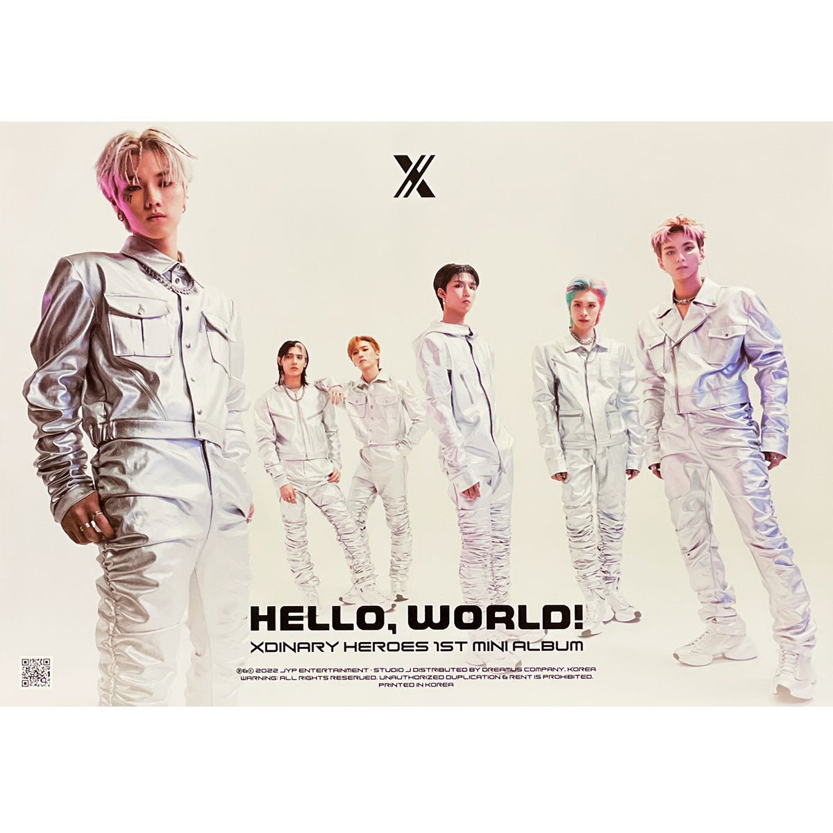 엑스디너리 히어로즈 | XDINARY HEROES | 1ST MINI ALBUM [ HELLO, WORLD! ] | (GROUP) POSTER ONLY