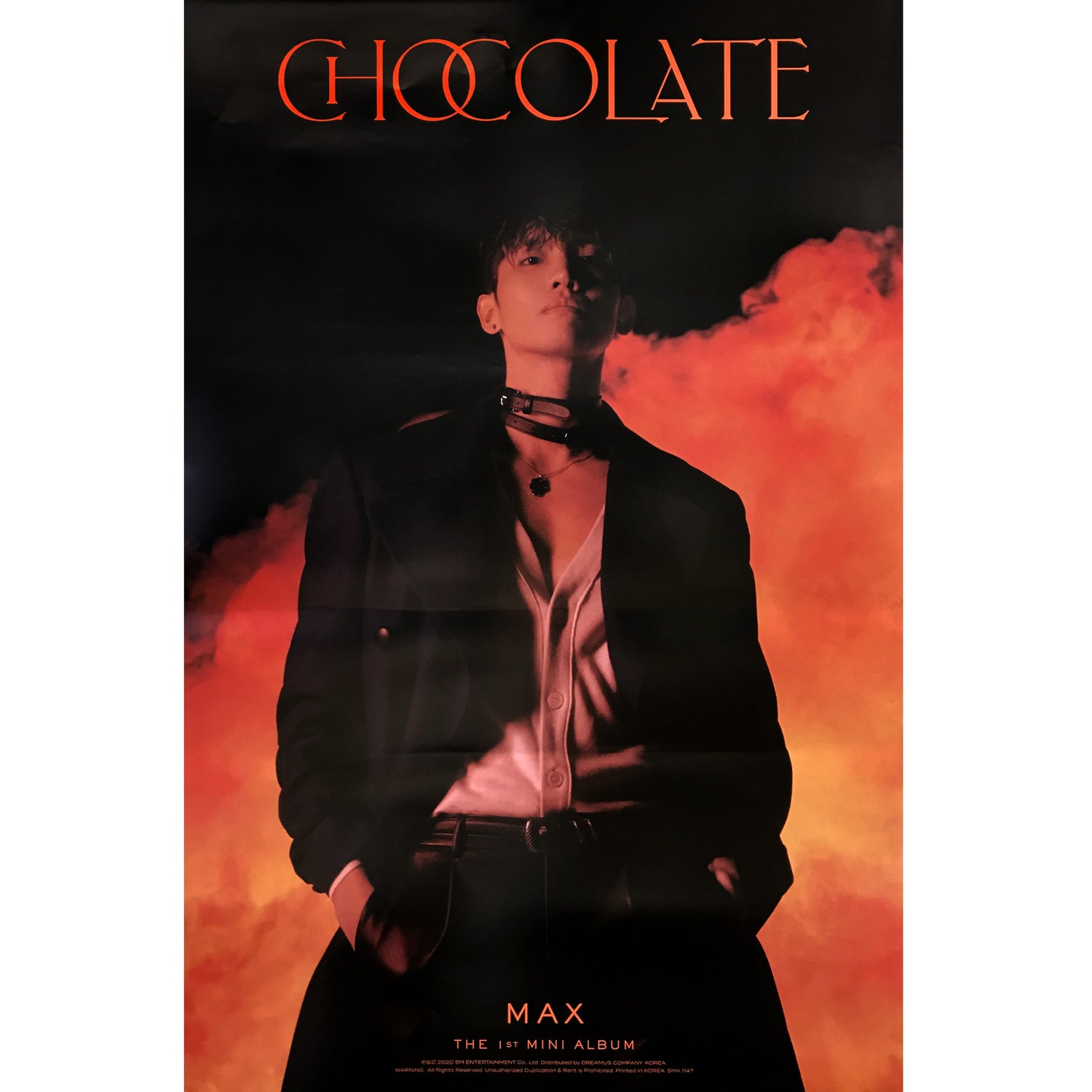 최강창민 | MAX | 1ST MINI ALBUM [ CHOCOLATE ] | (ORANGE VER.) POSTER ONLY