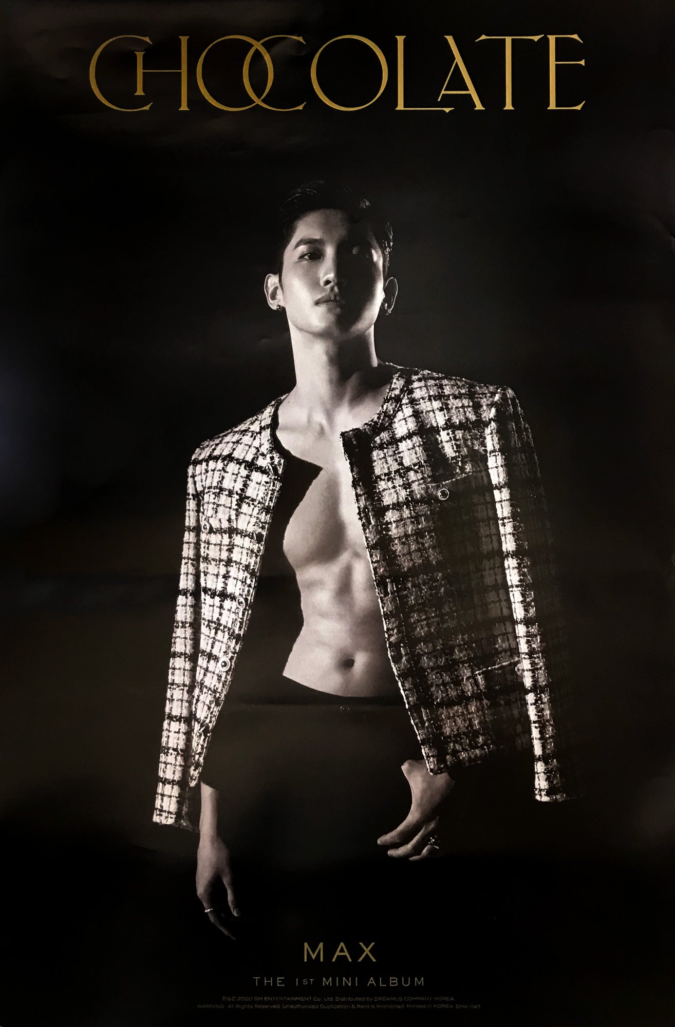 최강창민 | MAX | 1ST MINI ALBUM [ CHOCOLATE ] | (GOLD VER.) POSTER ONLY