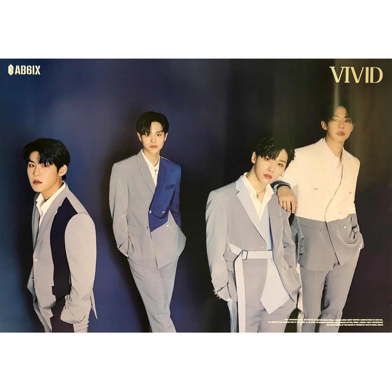 에이비식스 | AB6IX | 2ND MINI ALBUM [ VIVID ] | (D VER.) POSTER ONLY