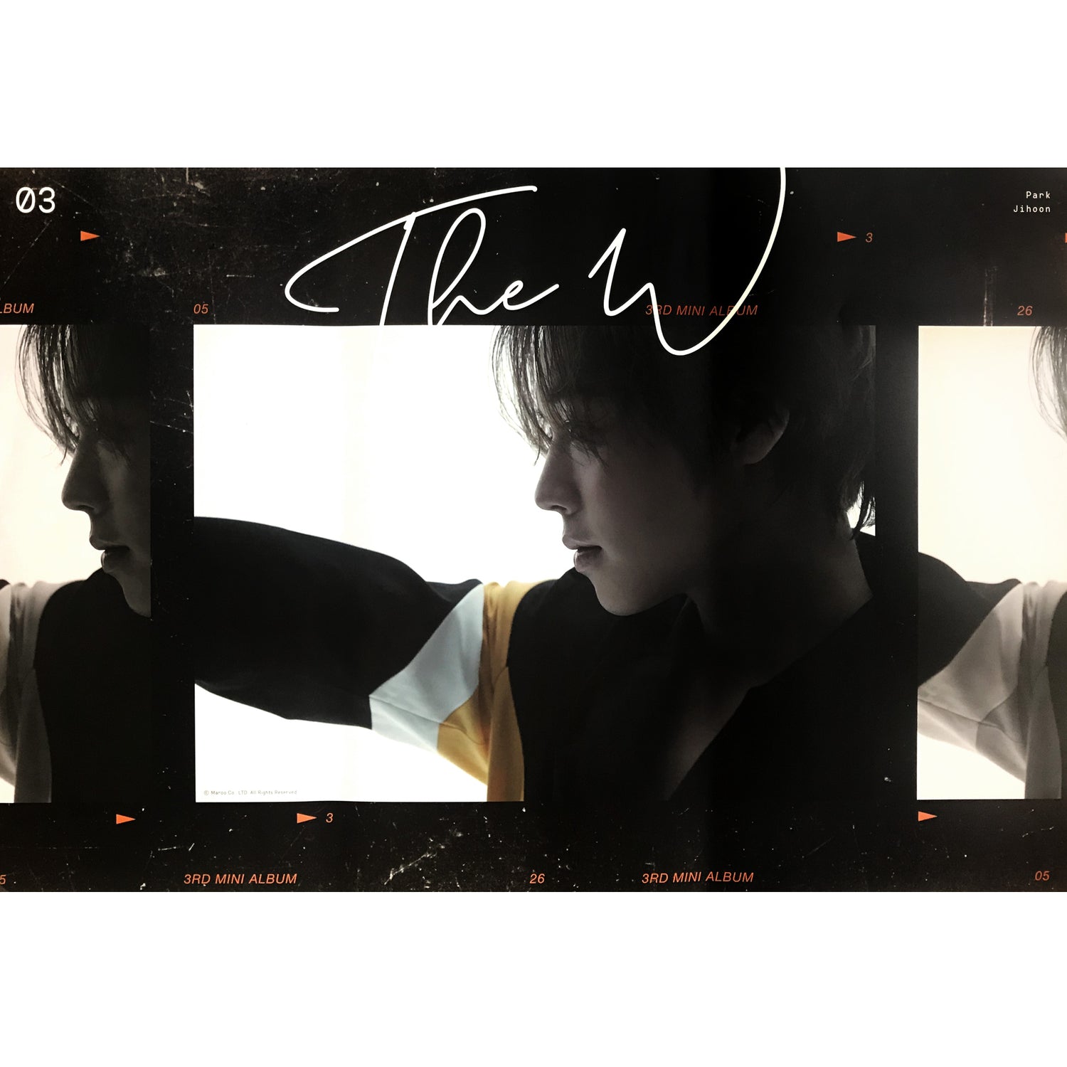 박지훈 | PARK JIHOON | 3RD MINI ALBUM [ THE W ] | (BLANC VER.) POSTER ONLY