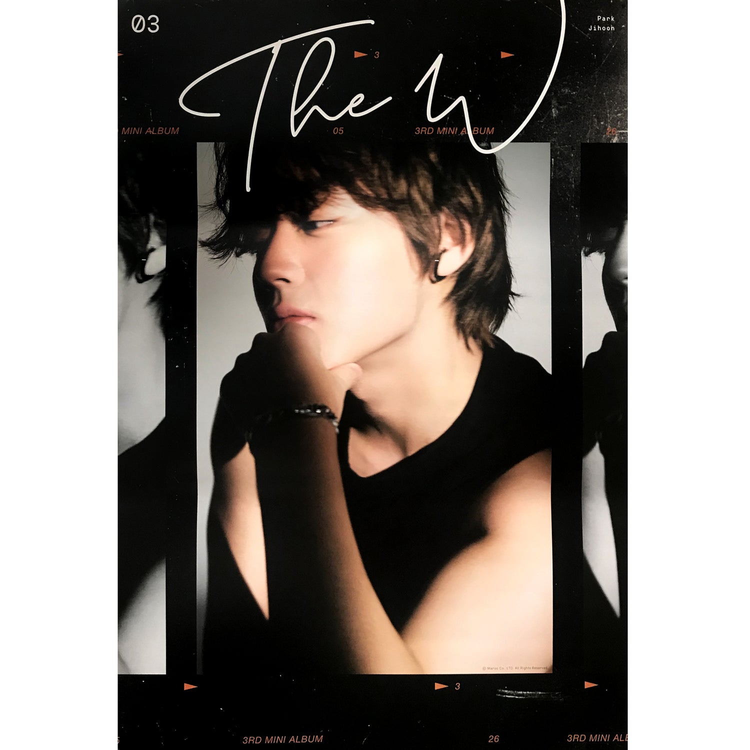 박지훈 | PARK JIHOON | 3RD MINI ALBUM [ THE W ] | (NOIR VER.) POSTER ONLY