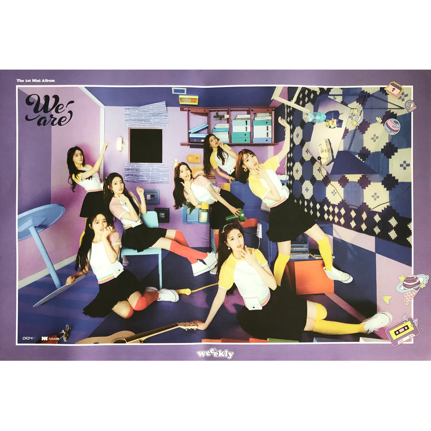 위클리 | WEEEKLY | 1ST MINI ALBUM [ WE ARE ] | POSTER ONLY