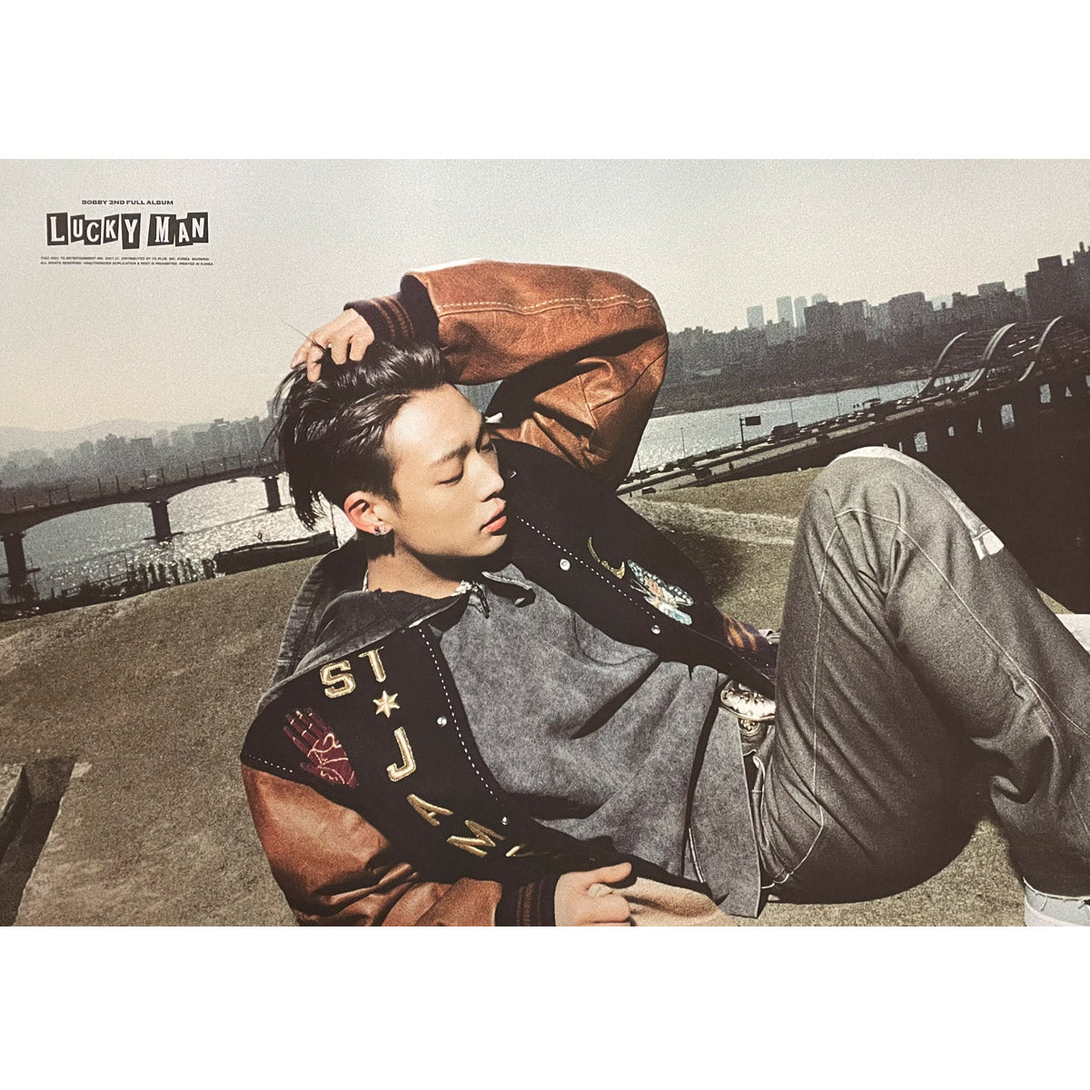 바비 | BOBBY | 2ND FULL ALBUM [ LUCKY MAN ] | (DOUBLE SIDED) POSTER ONLY