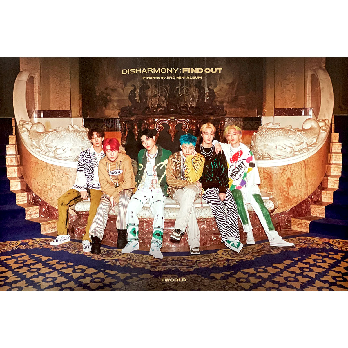 피원하모니 | P1HARMONY | 3RD MINI ALBUM [ DISHARMONY: FIND OUT ] | (+WORLD VER.) POSTER ONLY