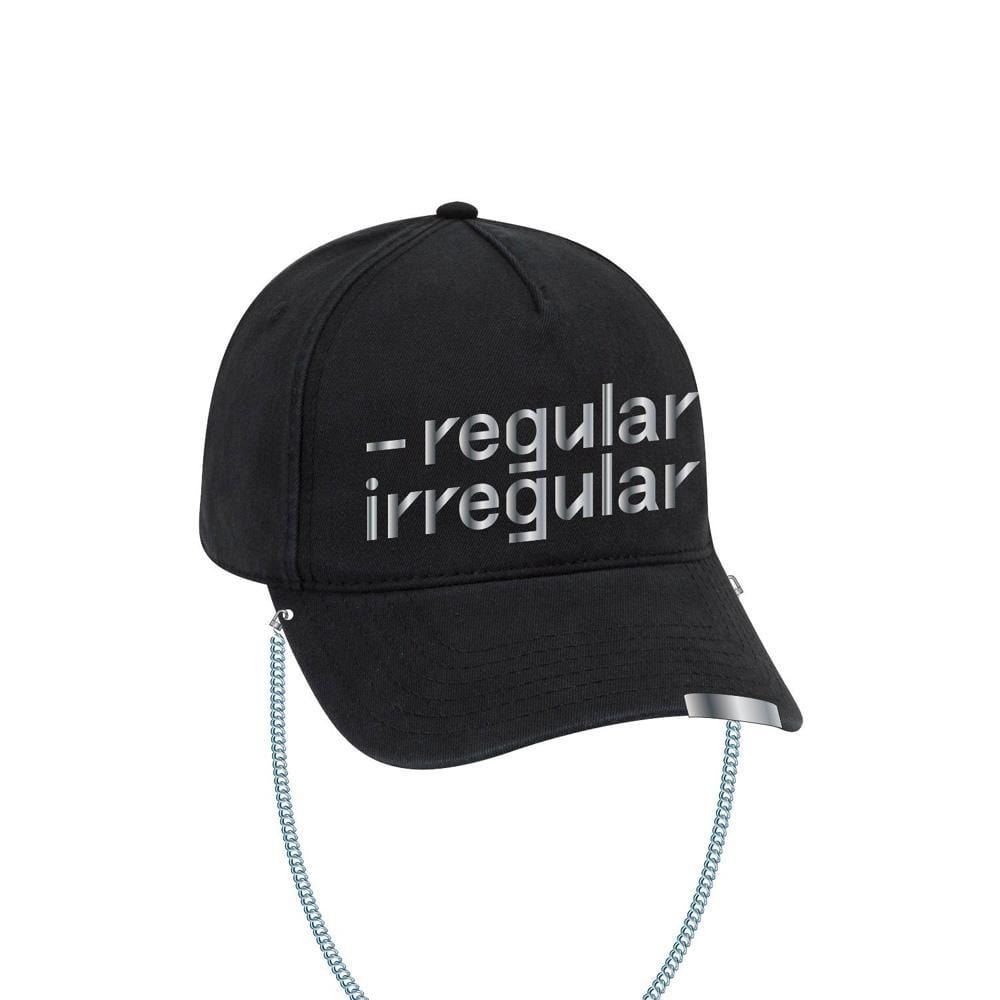 MUSIC PLAZA Goods NCT 127 OFFICIAL [ Regular-Irregular Black Dad Hat with Chain ]