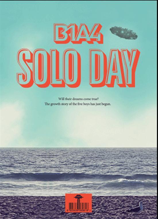 MUSIC PLAZA CD B1A4 | 112 PAGE BOOKELET+1 RANDOM BOOKMARK - 5TH MINI- SOLO DAY(BLUE COVER)
