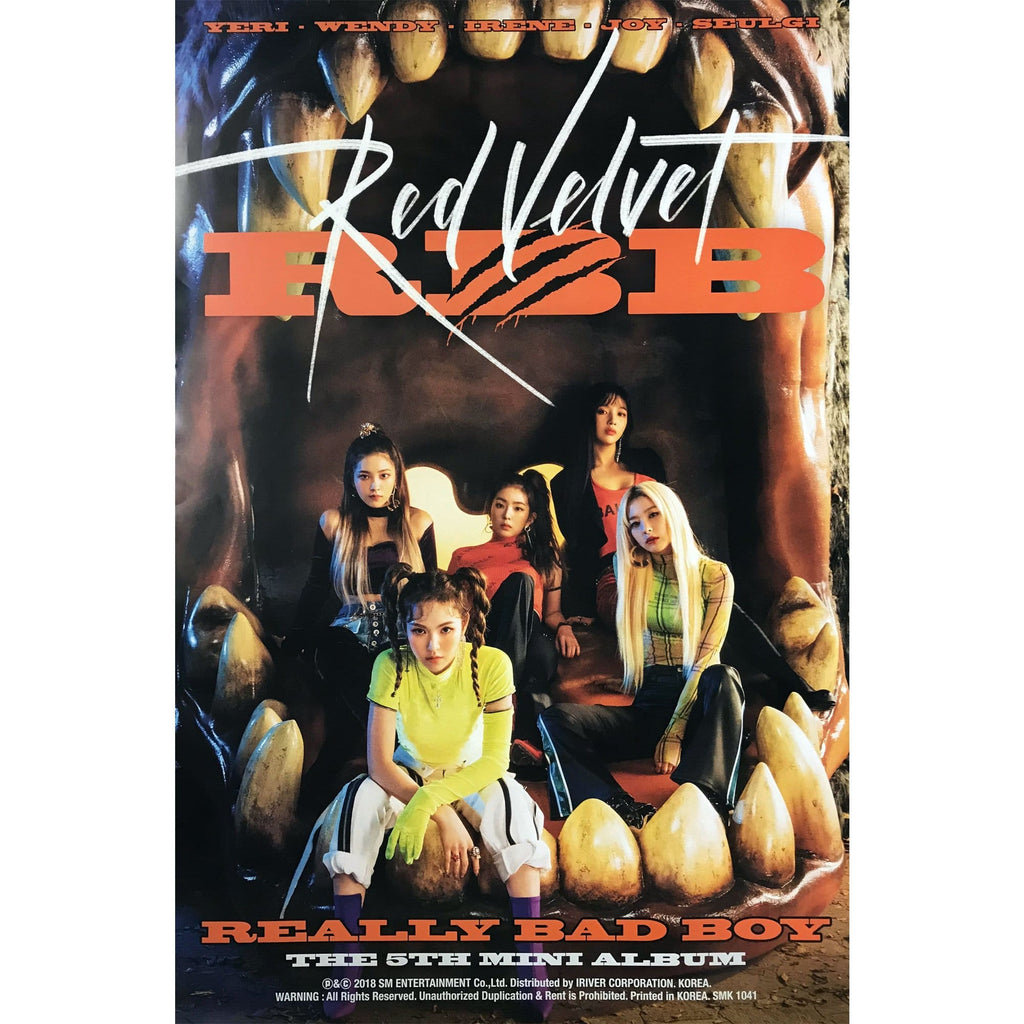 MUSIC PLAZA Poster RED VELVET | 레드벨벳  | RBB- REALLY BAD BOY | POSTER ONLY
