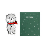 MUSIC PLAZA Goods WINTER BT21 [ RJ ] MESSAGE CARD