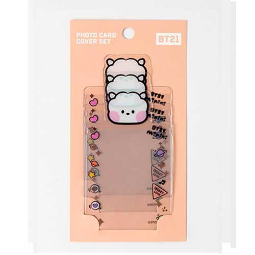 BT21 OLS COVER (WT_F) 　アミボムカバー　RJ BT21 PHOTO CARD COVER SET - Music Plaza