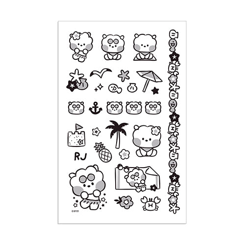 BT21 [ MININI SUMMER SKY ] TATTOO STICKER