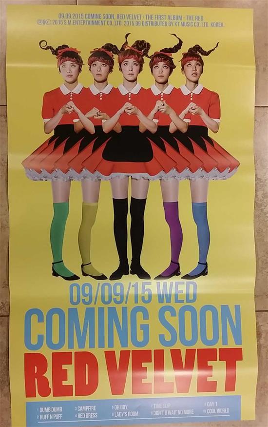MUSIC PLAZA Poster Red Velvet | 레드벨벳DUMB DUMB [ C ] 20.5" X 36"