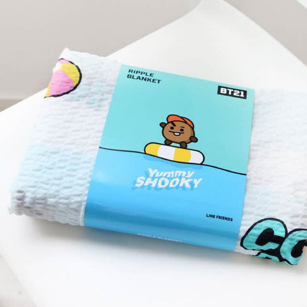 BT21 OFFICIAL RIPPLE BLANKET [ YUMMY SHOOKY ]