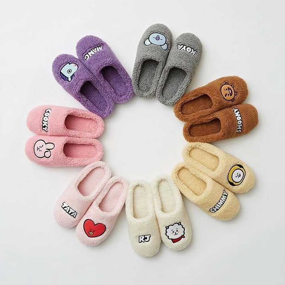 LINE FRIENDS* BT21 WINTER SLIPPERS [ SIZE 250mm/ US SIZE 8 ] | OFFICIAL MD