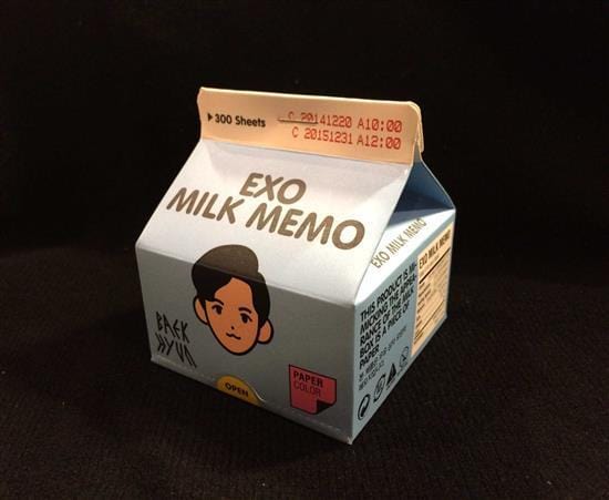 MUSIC PLAZA Goods <strong>백현 | BAEKHYUN</strong><br/>EXO MILK MEMO<br/>