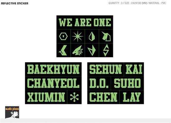 MUSIC PLAZA Goods EXO</strong><br/>EXO’rdium CONCERT<br/>REFLECTIVE STICKER