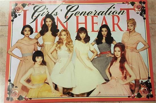 MUSIC PLAZA Poster Girls' Generation | 소녀시대 | SNSD | LION HEART POSTER ONLY